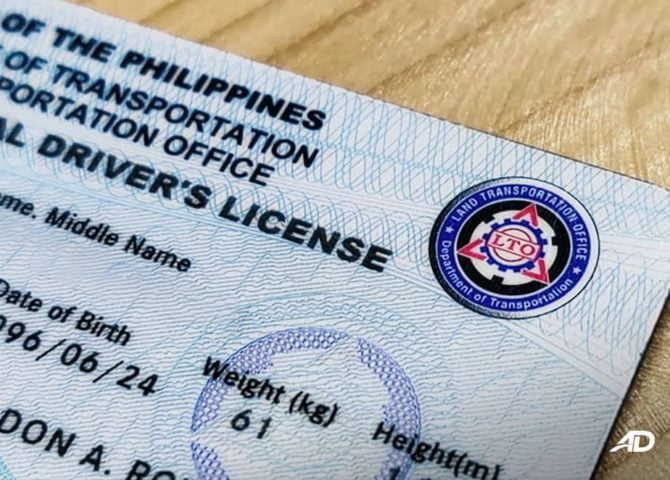 Philippine driving license