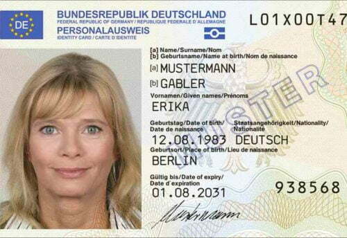 Germany Express Identity Card