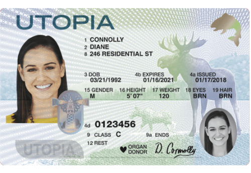 Asia ID Card Sample: Utopia