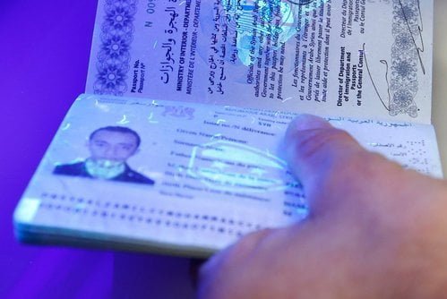 fake original document - passport scan