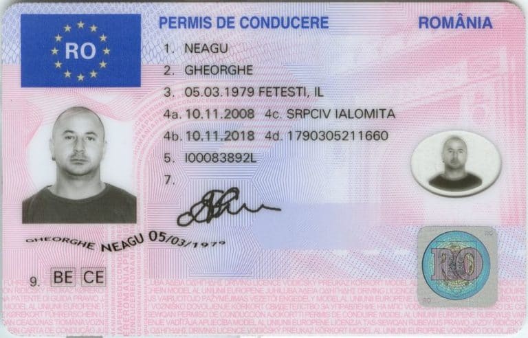 buy fake or real Romanian driving license