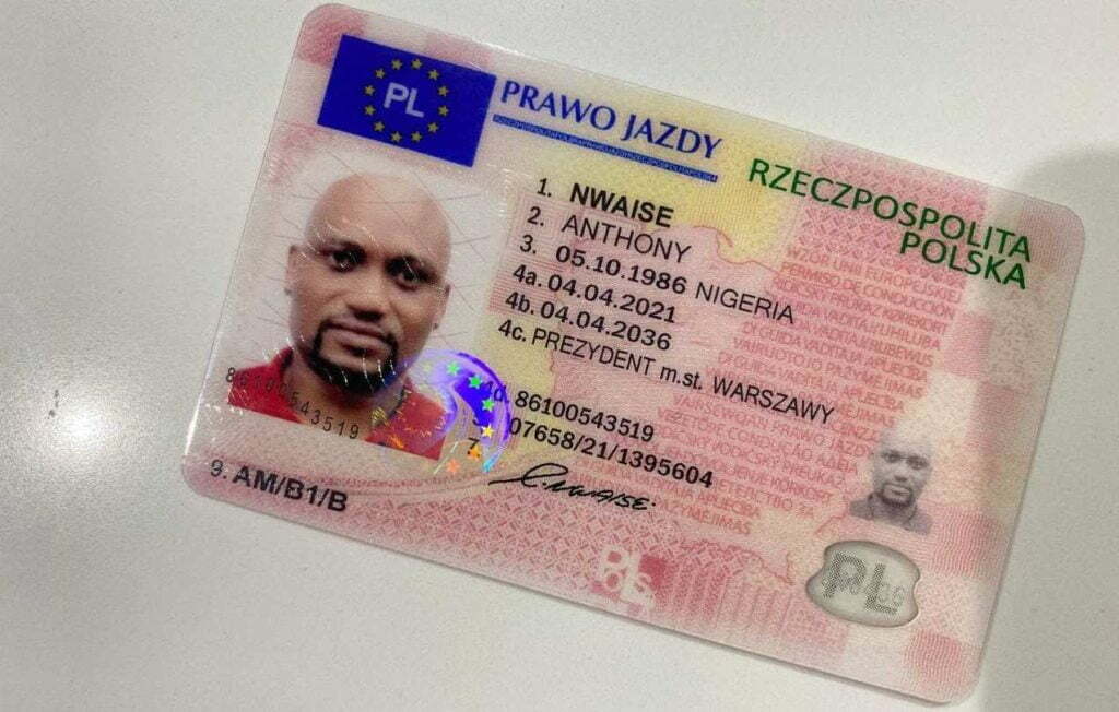 real or fake polish driving license